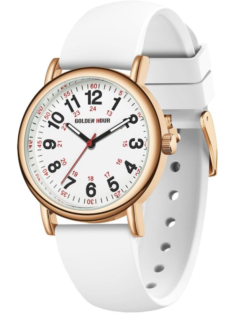 Waterproof Nurse Watch for Medical Professionals & Students - Luminous Easy Read
